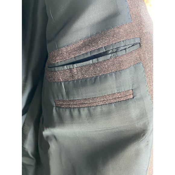 CURRENT Ermenegildo Zegna Mil. Easy 14MILMIL14 Jacket Wool Silk Cashmere US 40C - Picture 9 of 12